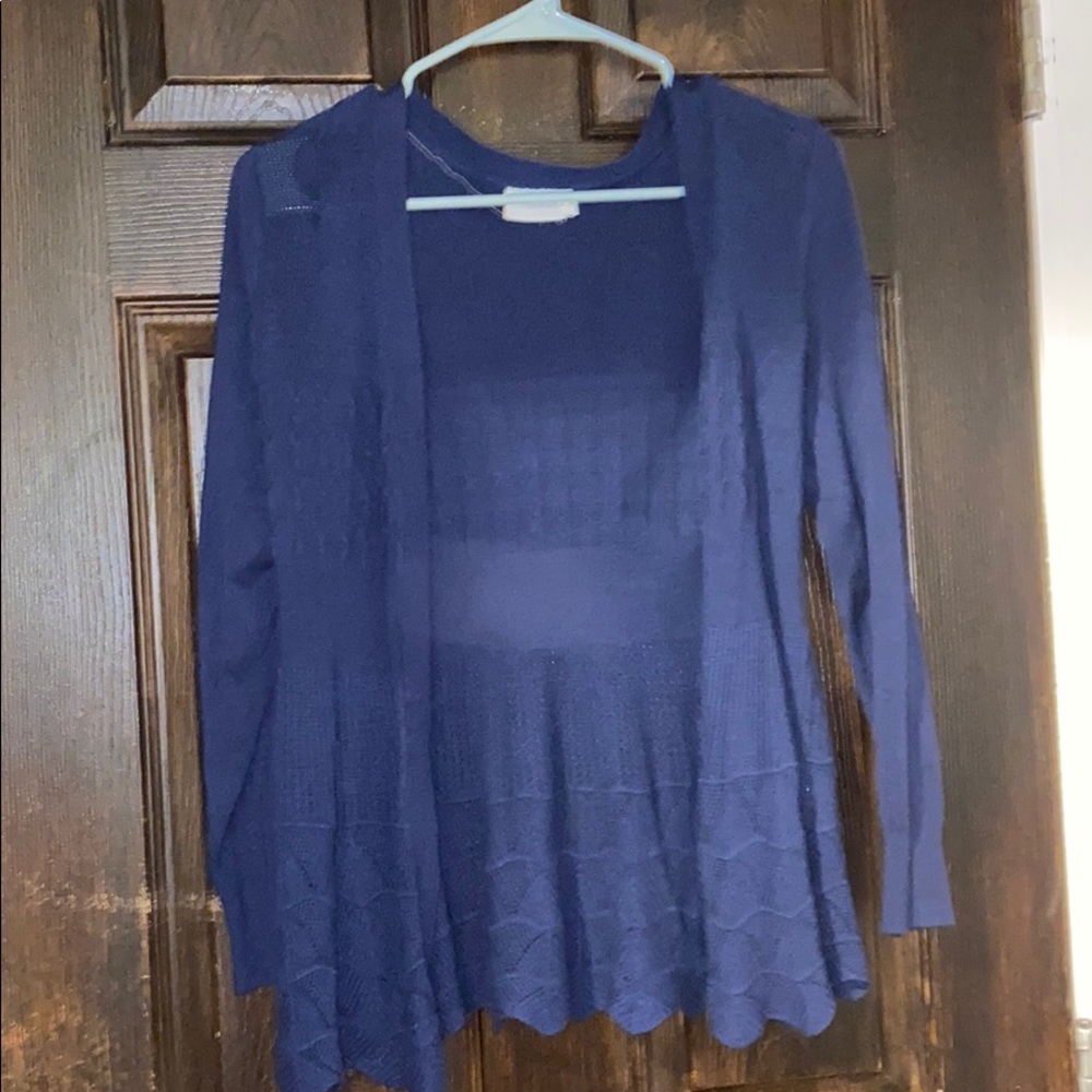 Blue cardigan